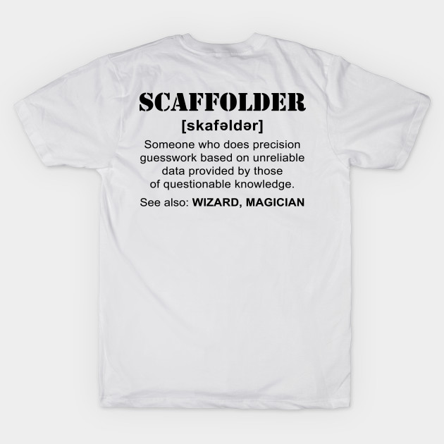 Scaffolding t shirts clearance